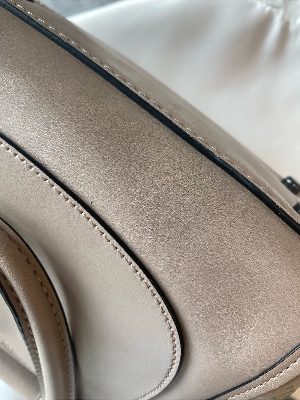 Coach Restored Drifter Tea Rose Beige Floral Appliqué Leather Bag snakeskin vers - Picture 14 of 15